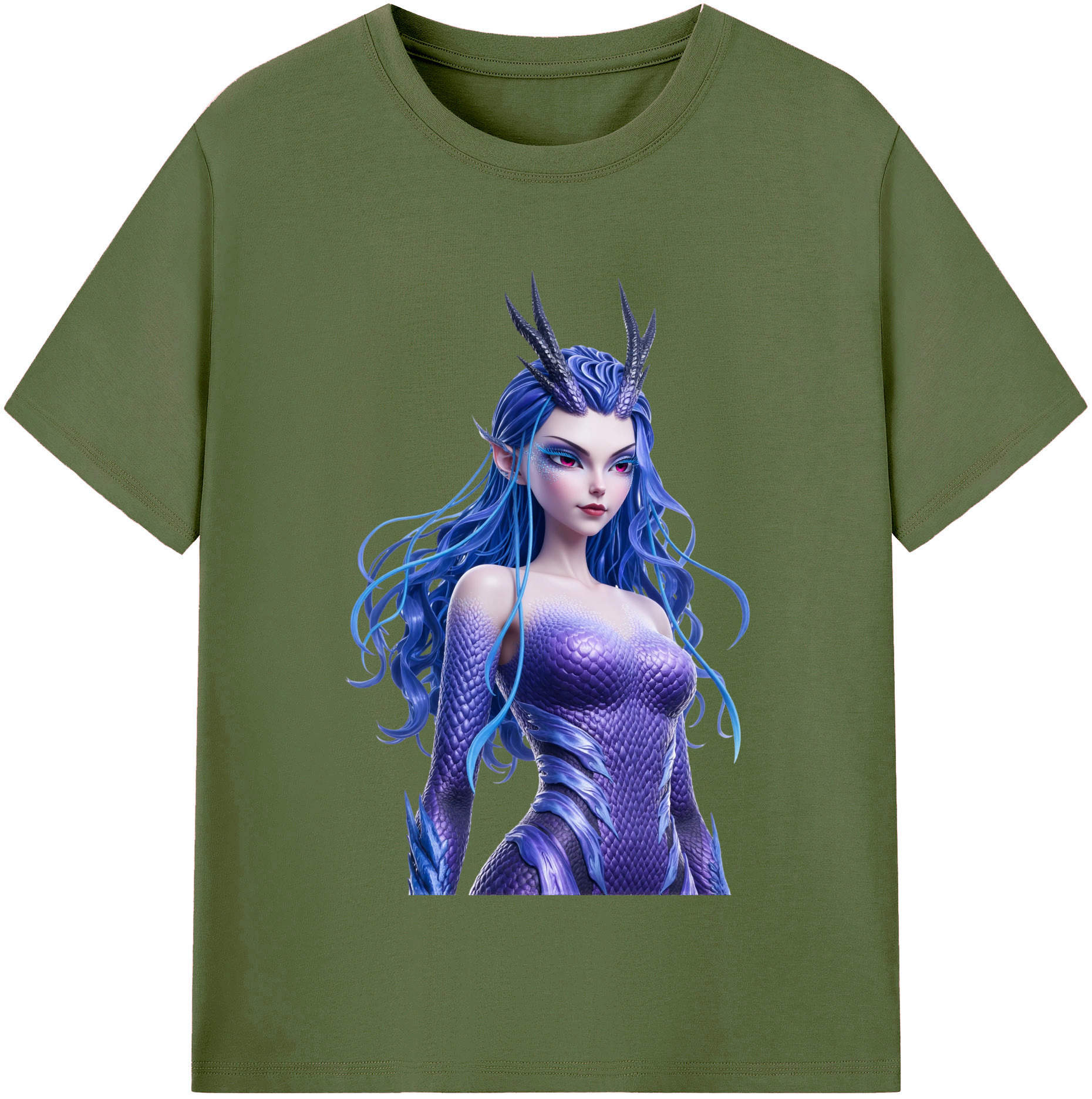（画像用） Ne Zha 2 ナタ 魔童の大暴れ 綿100％半袖Tシャツ（フロントプリント）
